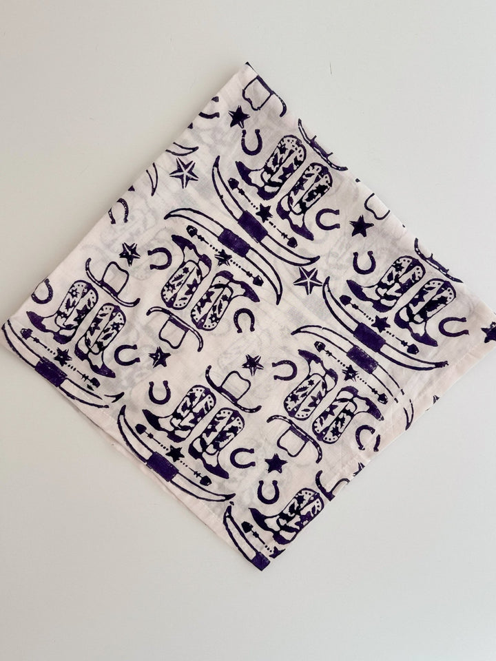 Bandana - Cowgirl, Purple - The Mended Company