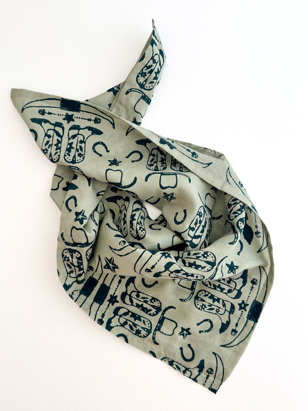 Bandana - Cowgirl, Sage - The Mended Company