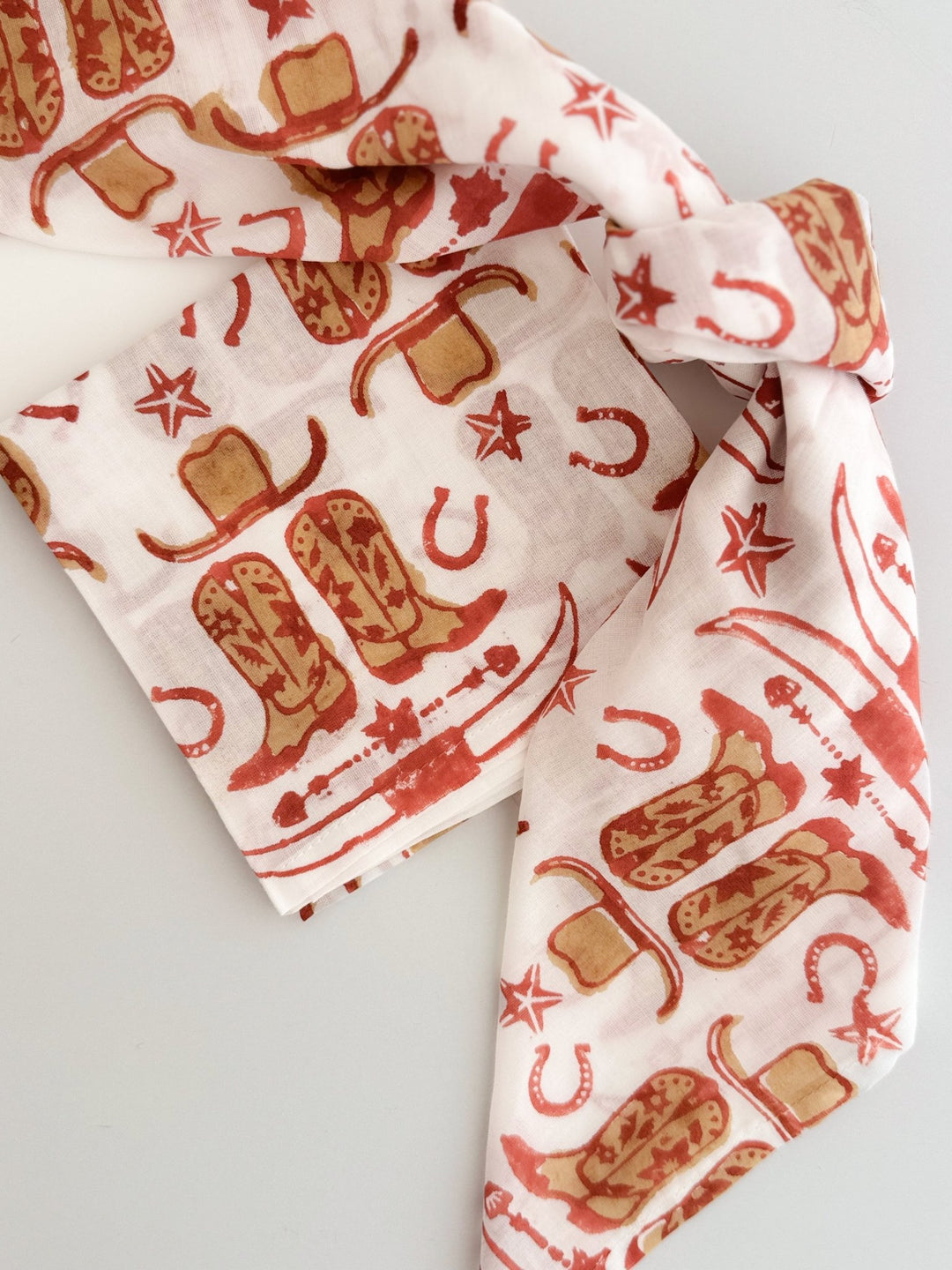 Bandana - Cowgirl, Terracotta & Chai - The Mended Company