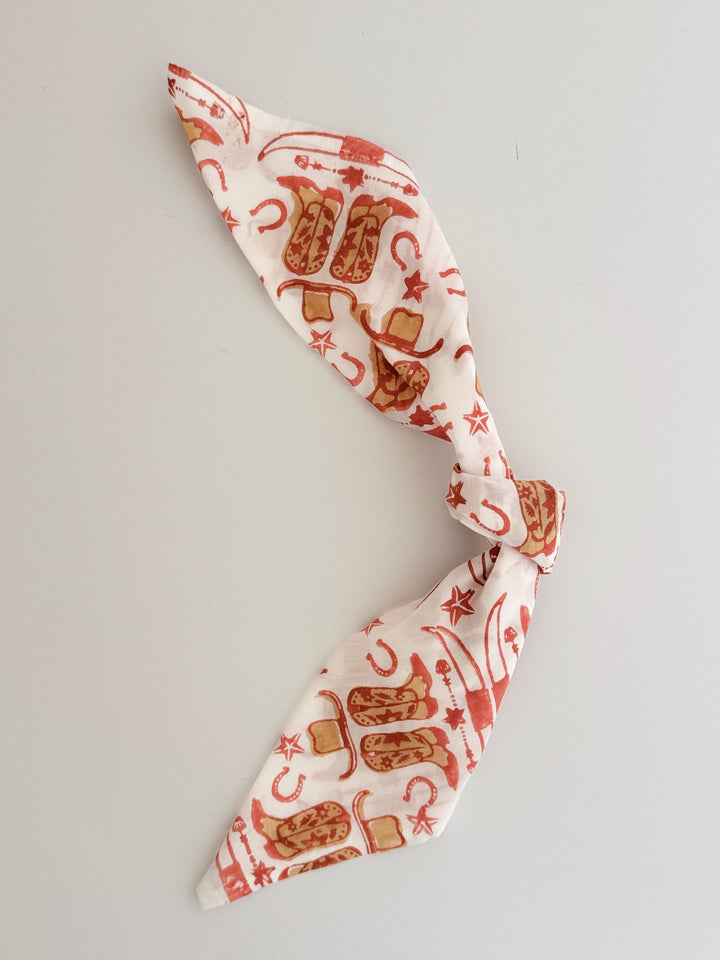 Bandana - Cowgirl, Terracotta &amp; Chai - The Mended Company