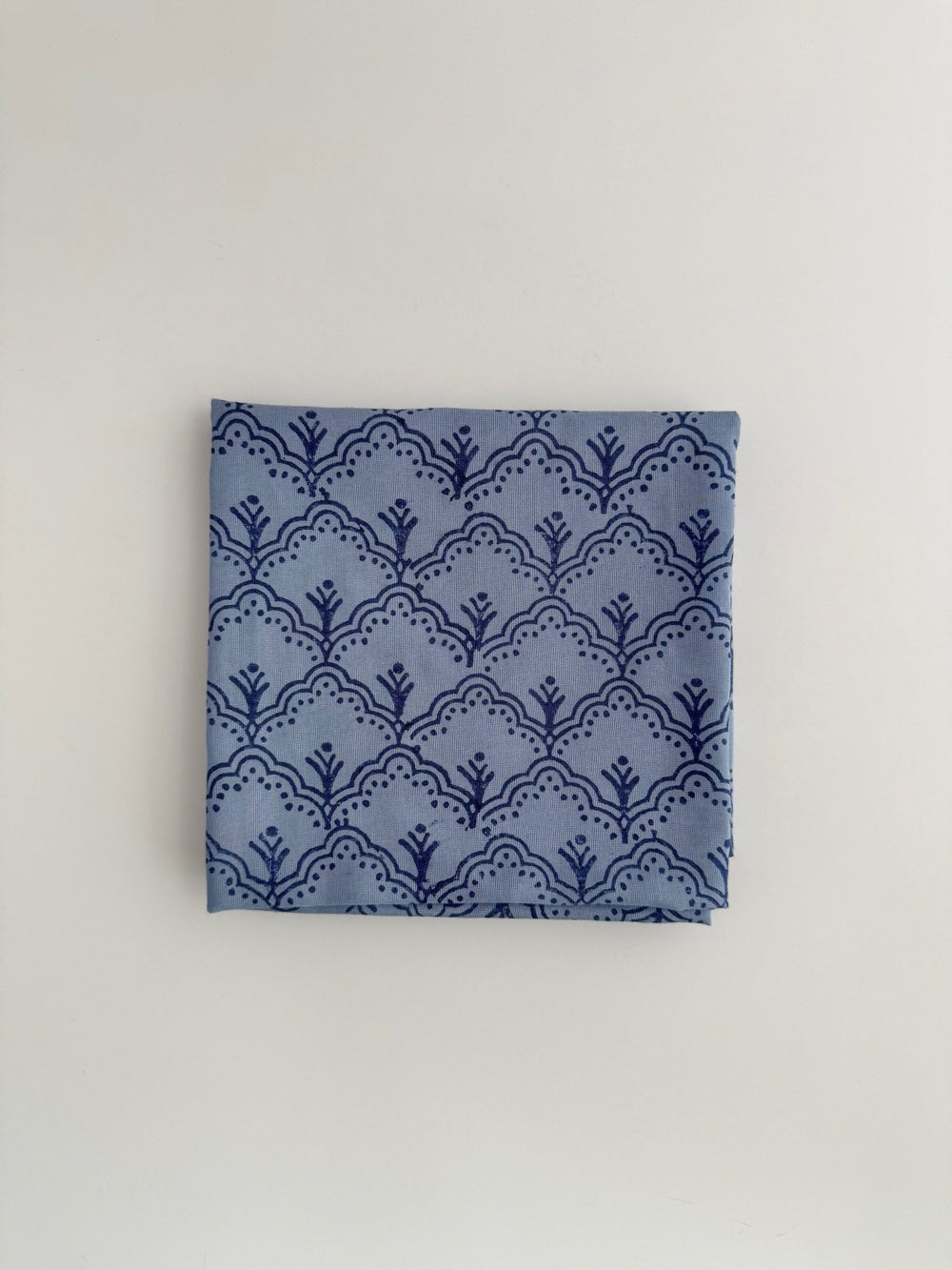 Bandana - Jaipur, Light Blue & Navy - The Mended Company