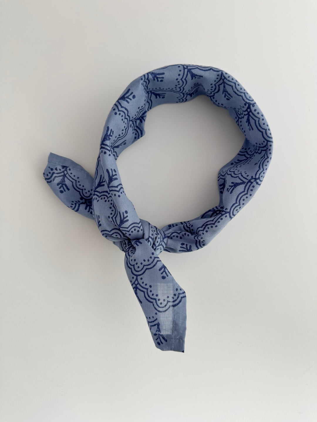 Bandana - Jaipur, Light Blue &amp; Navy - The Mended Company
