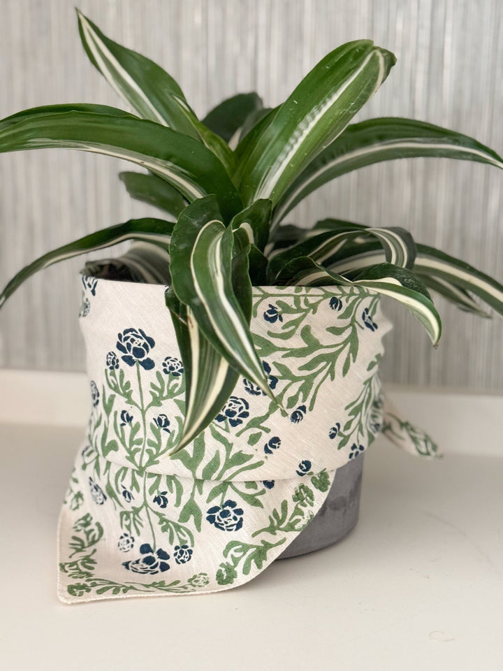 Bandana - Peony, Sage &amp; Midnight - The Mended Company