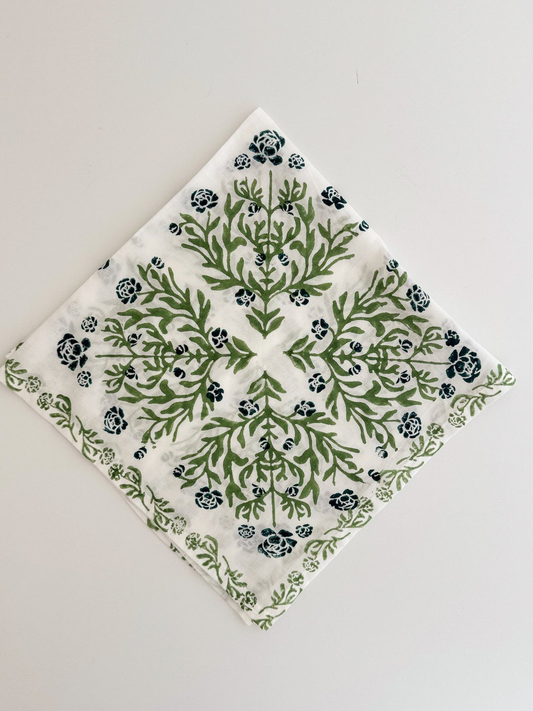 Bandana - Peony, Sage &amp; Midnight - The Mended Company