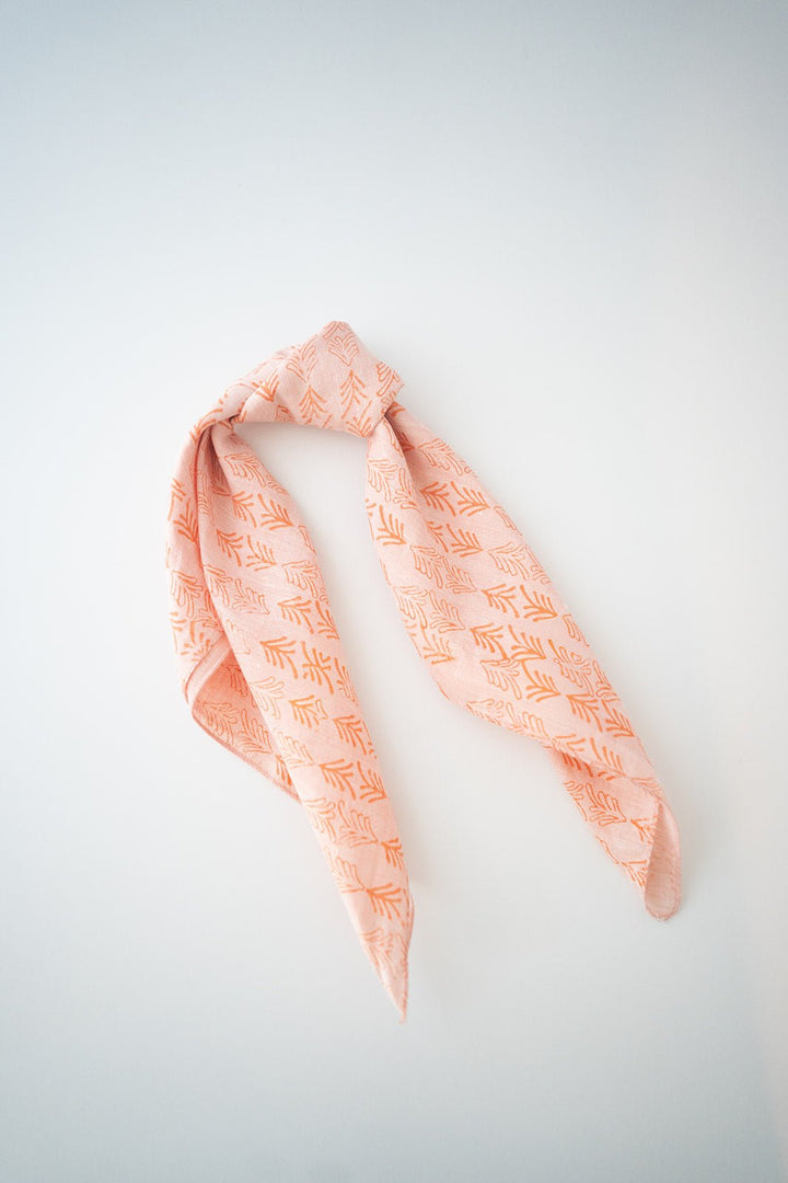 Bandana- Tangerine - Baby Palmetto, Orange - The Mended Company