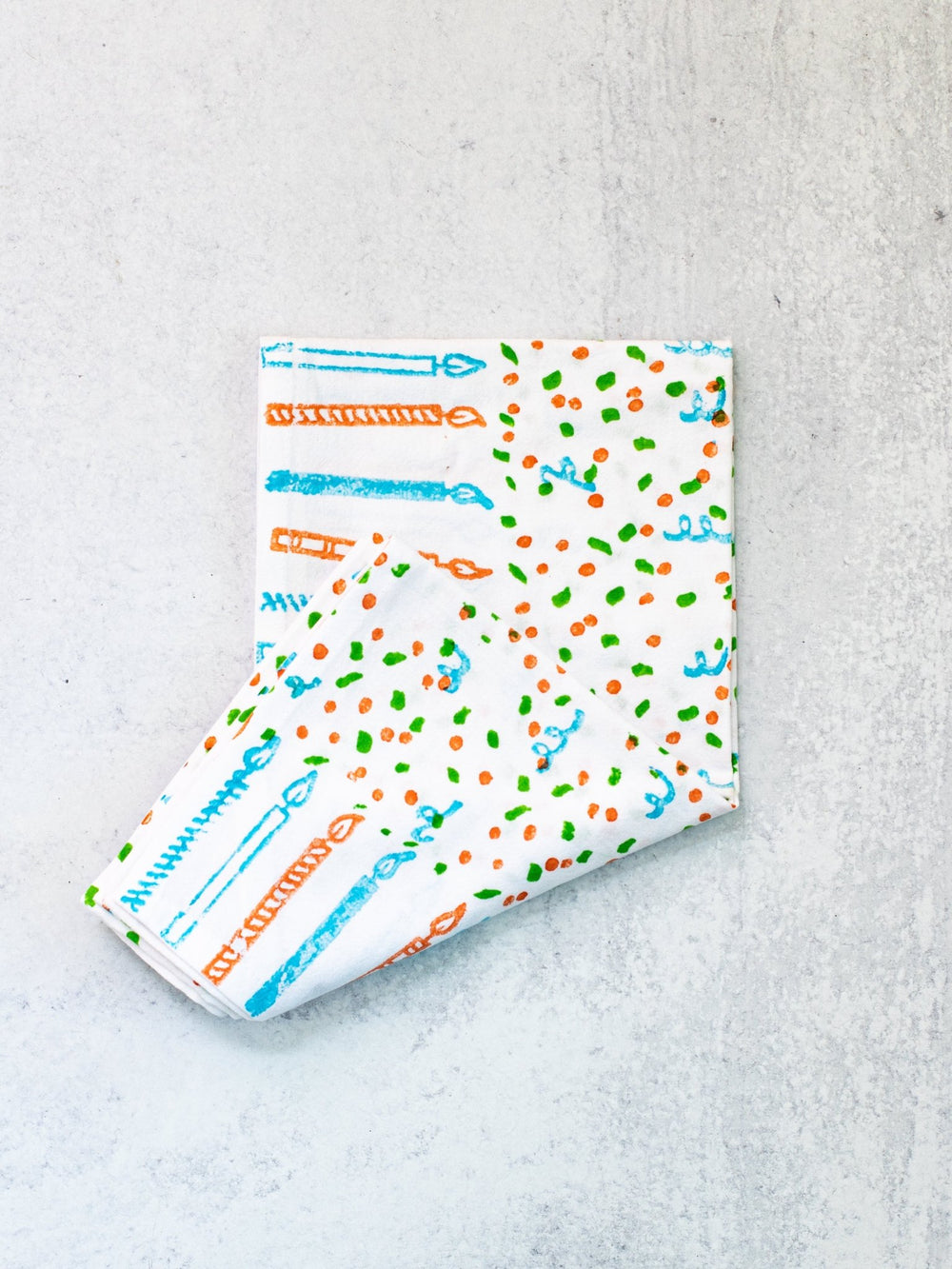 Birthday Tea Towel - Confetti - The Mended Company