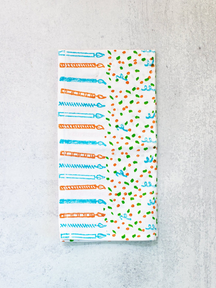 Birthday Tea Towel - Confetti - The Mended Company