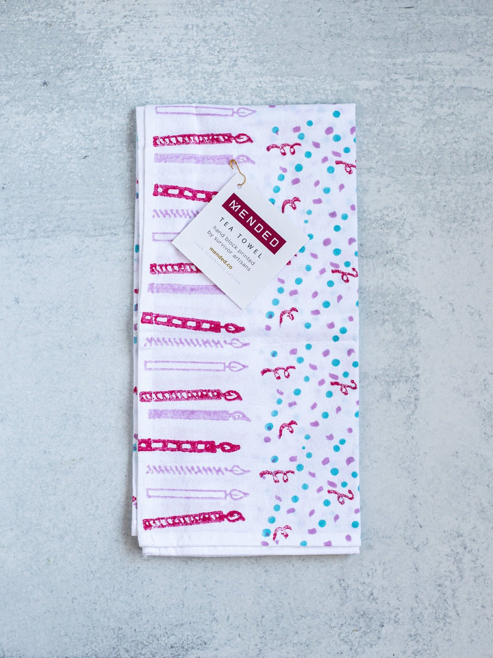 Birthday Tea Towel - Sprinkles - The Mended Company
