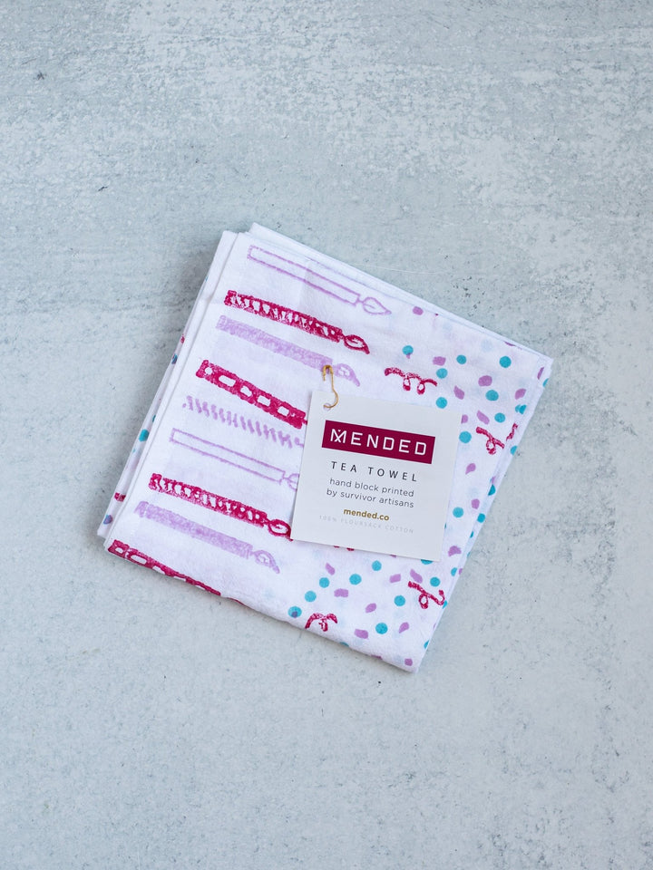 Birthday Tea Towel - Sprinkles - The Mended Company