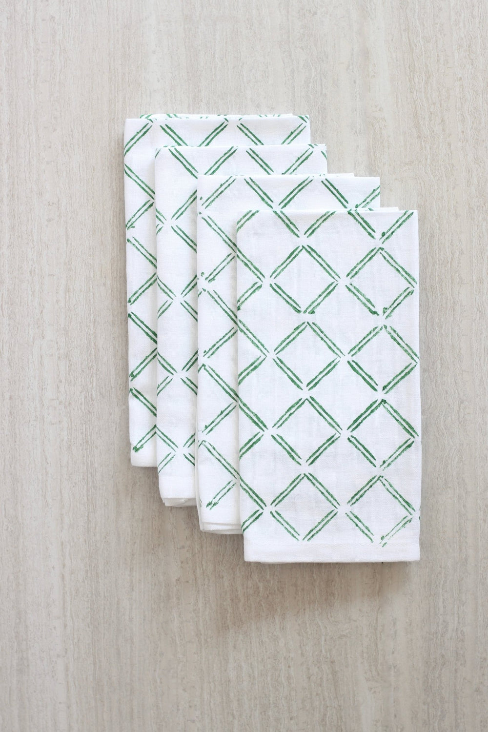 Dinner Napkins (set of 4) - Dash, Evergreen - The Mended Company