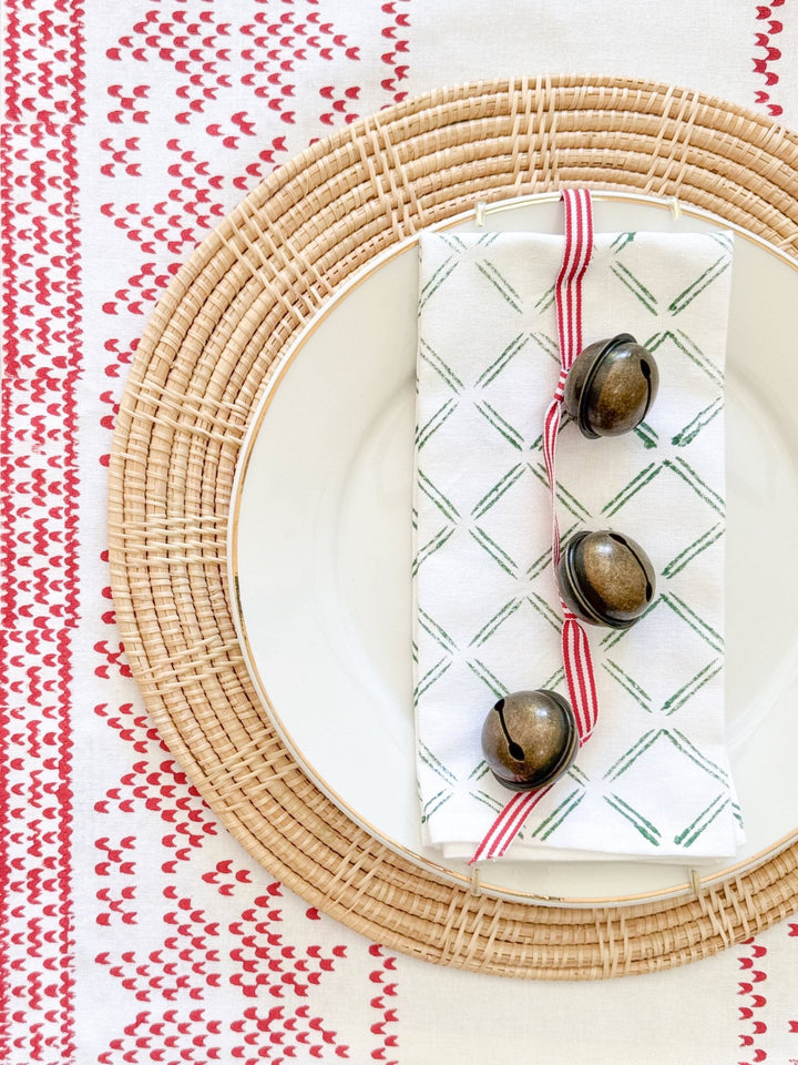 Dinner Napkins (set of 4) - Dash, Evergreen - The Mended Company