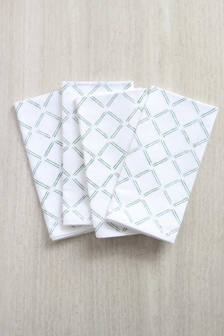 Dinner Napkins (set of 4) - Dash, Sage - The Mended Company