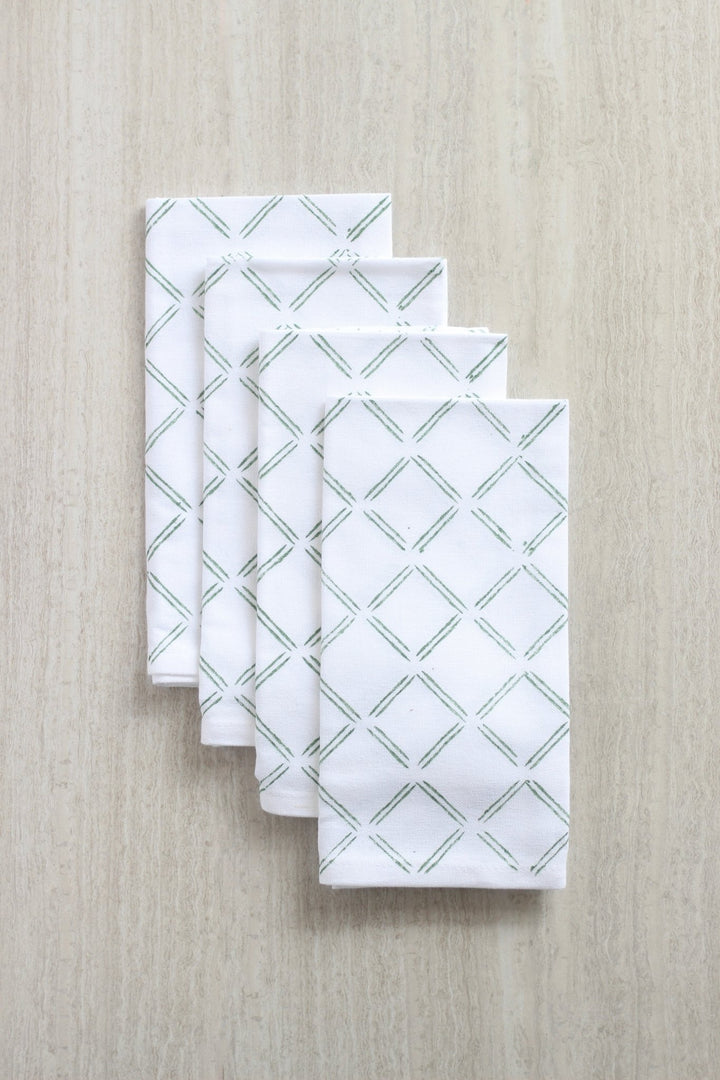 Dinner Napkins (set of 4) - Dash, Sage - The Mended Company