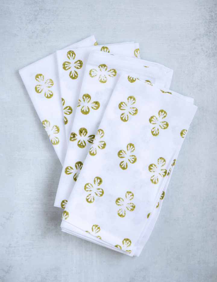 Dinner Napkins (set of 4) - Dogwood, Cactus - The Mended Company