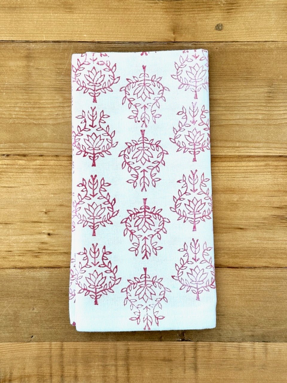 Dinner Napkins (set of 4) - Lotus, Berry - The Mended Company