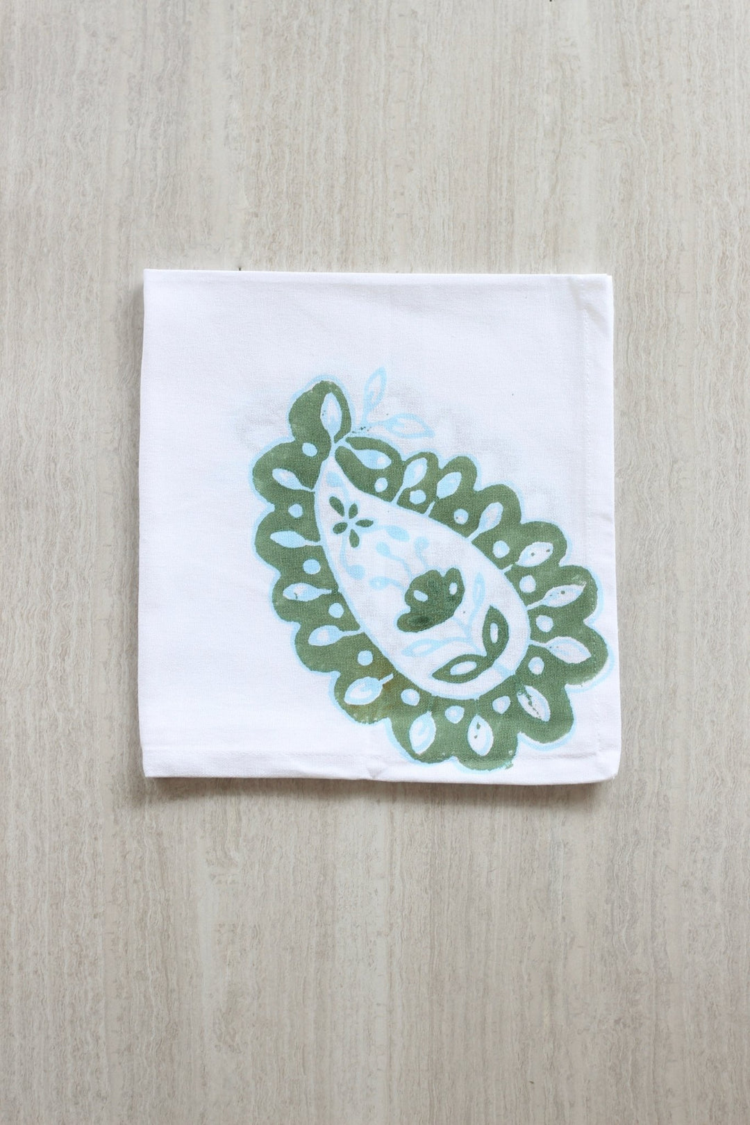 Dinner Napkins (set of 4) - Paisley Park, Sage & Sky Blue - The Mended Company