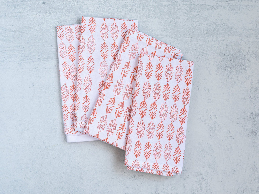 Dinner Napkins (set of 4) - Palmetto, Baby - Orange - The Mended Company