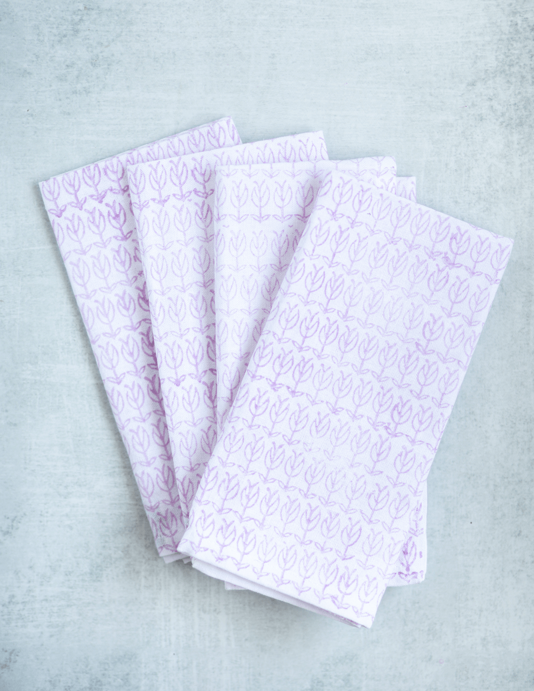 Dinner Napkins (set of 4) - Sprout, Lilac - The Mended Company