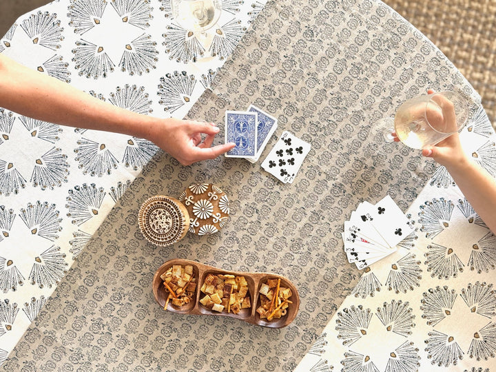 Hand - Carved Wooden Block Coaster - Daisy - The Mended Company