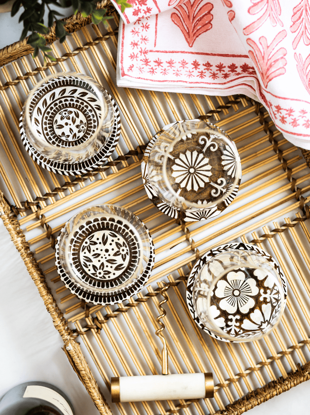 Hand - Carved Wooden Block Coaster - Honeybee - The Mended Company