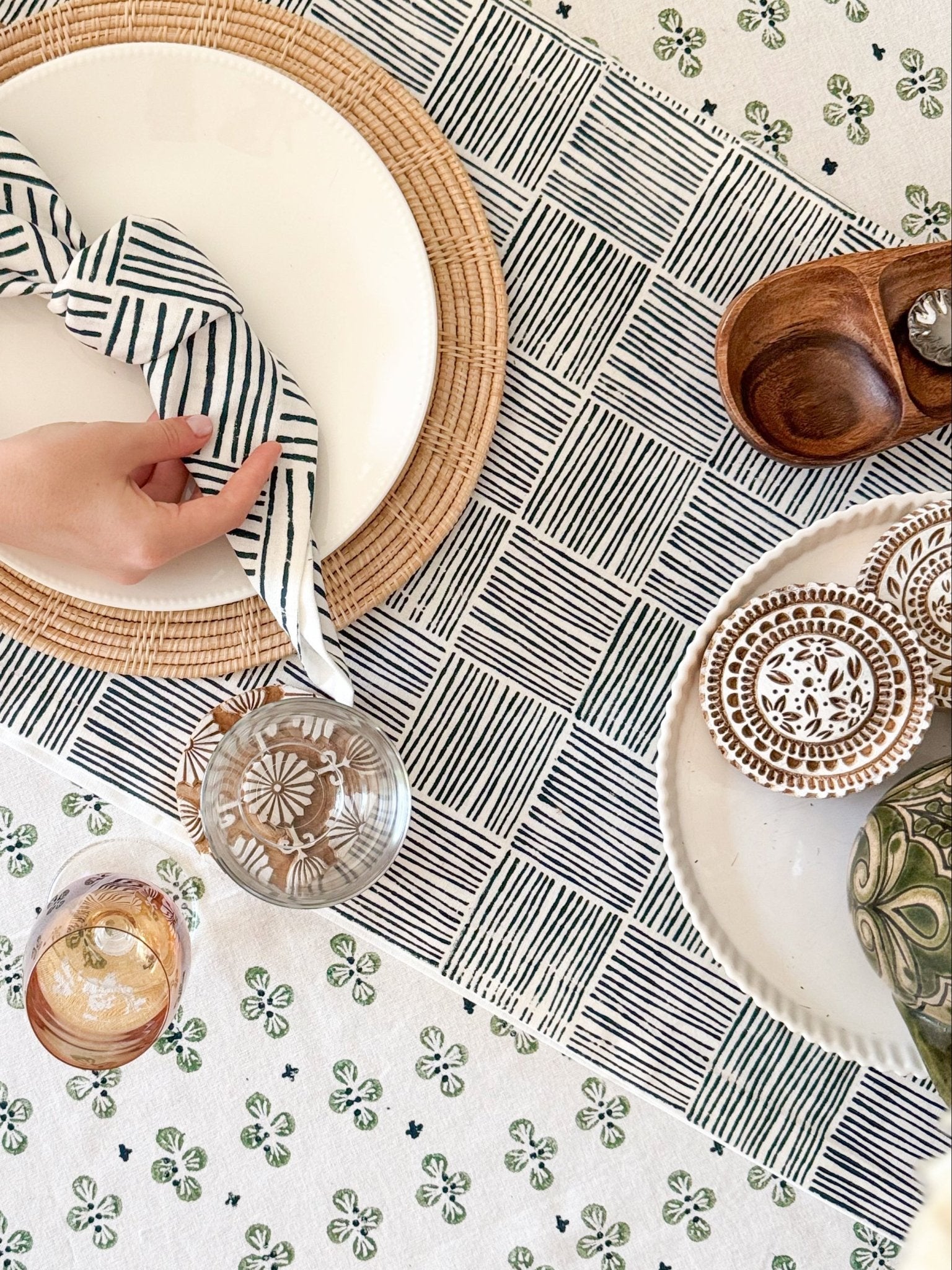 Hand - Carved Wooden Block Coaster - Sunny - The Mended Company