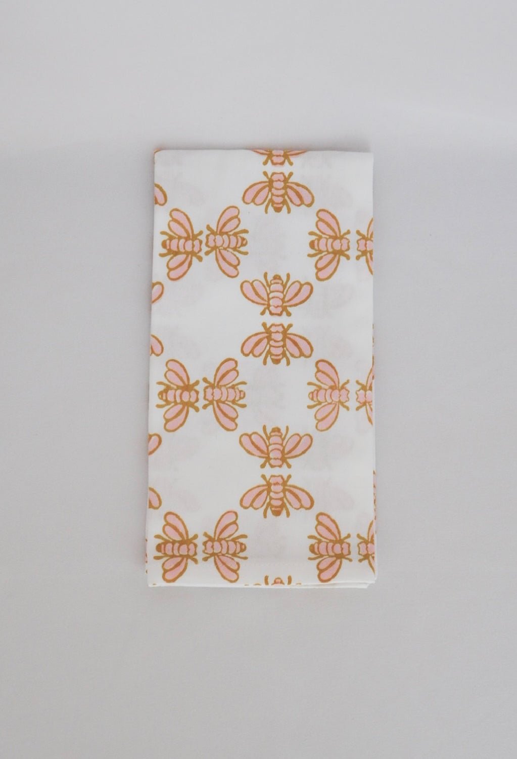 Organic Napkins (set of 4) - Honeybee - Rose &amp; Mustard - The Mended Company