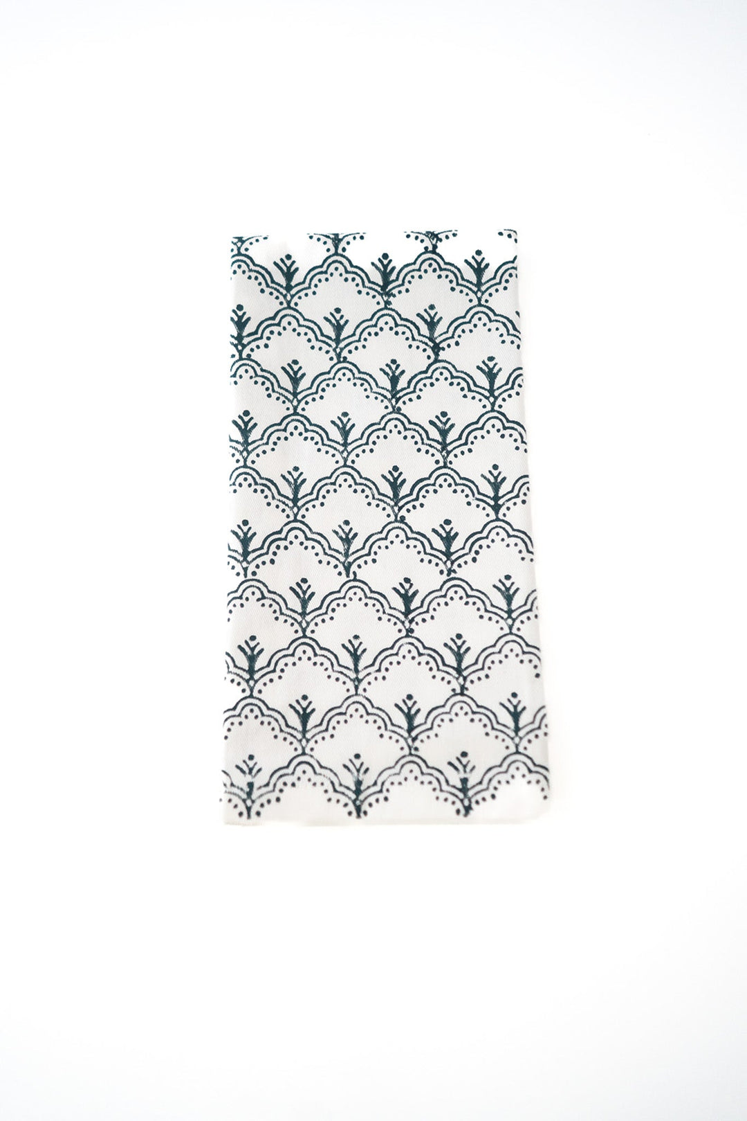 Organic Napkins (set of 4) - Jaipur, Midnight - The Mended Company