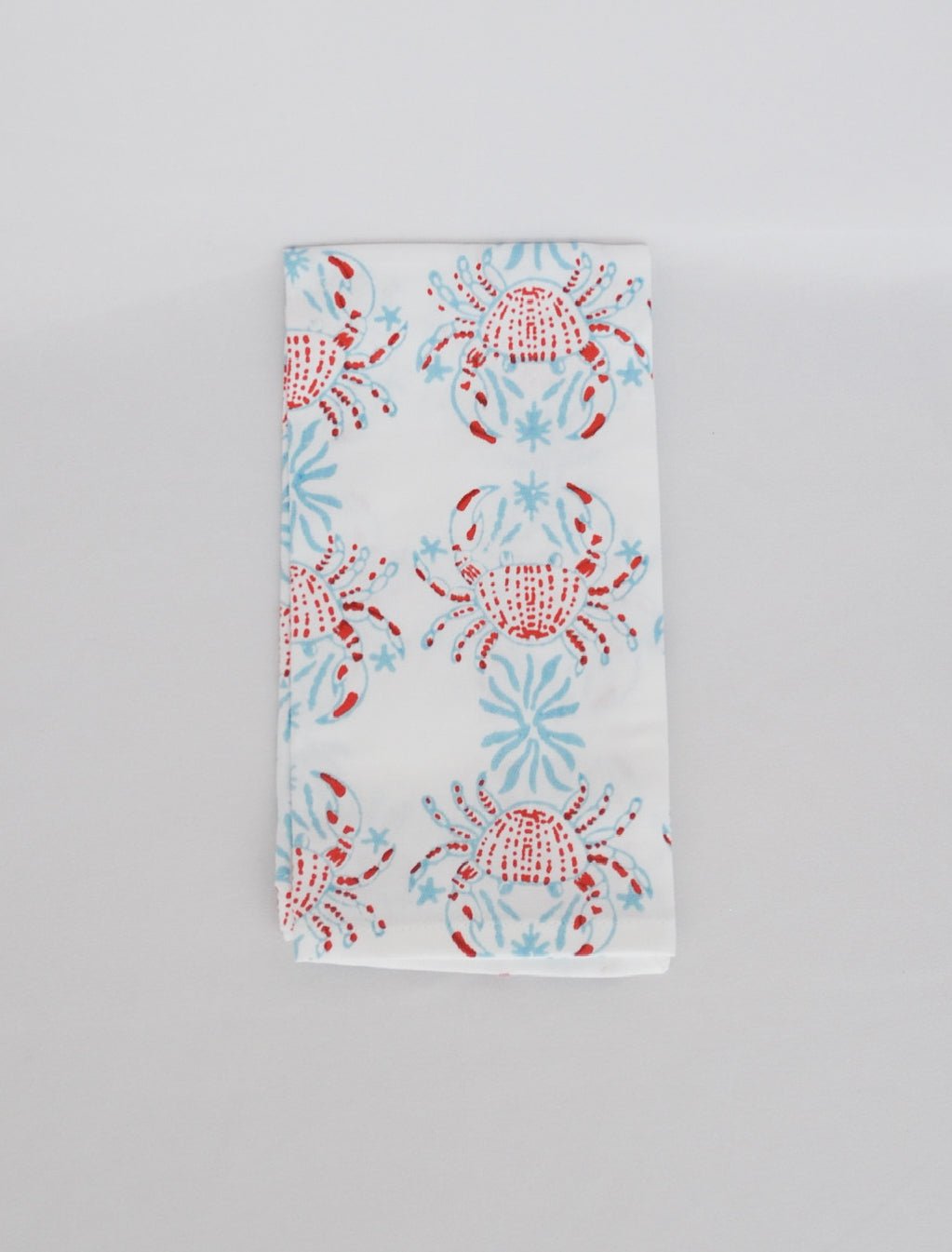 Organic Napkins (set of 4) - King Crab - Saltwater &amp; Poppy - The Mended Company