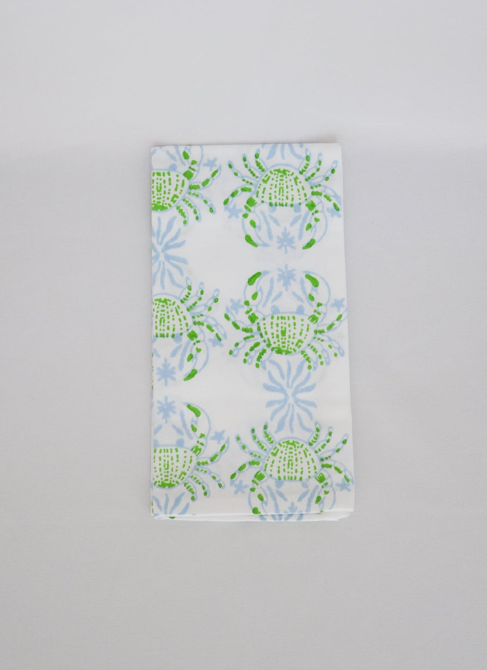 Organic Napkins (set of 4) - King Crab - Uniform Blue & Vine - The Mended Company