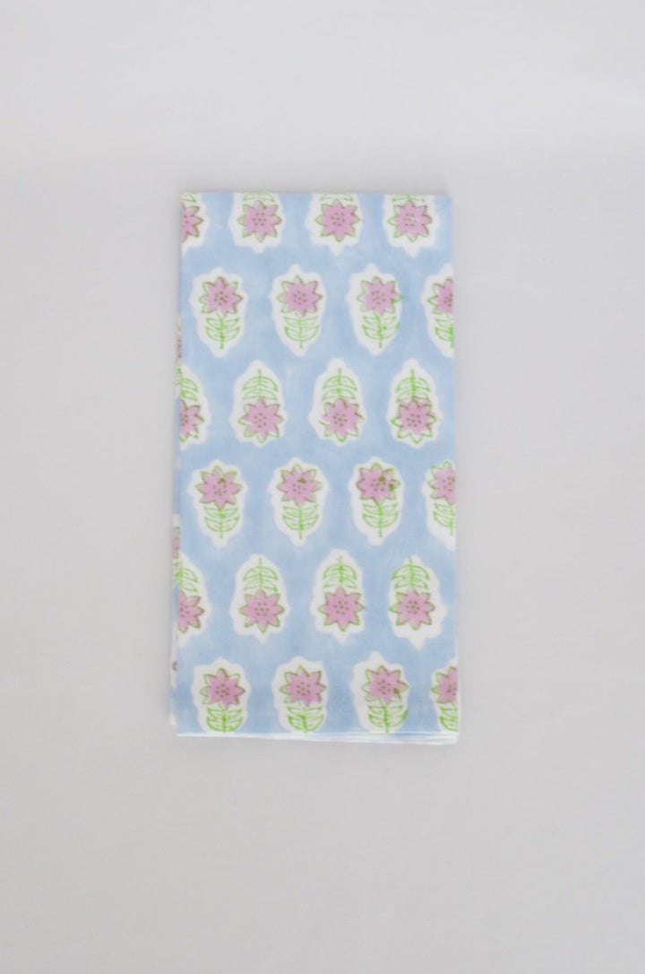 Organic Napkins (set of 4) - Lily - Uniform Blue - The Mended Company