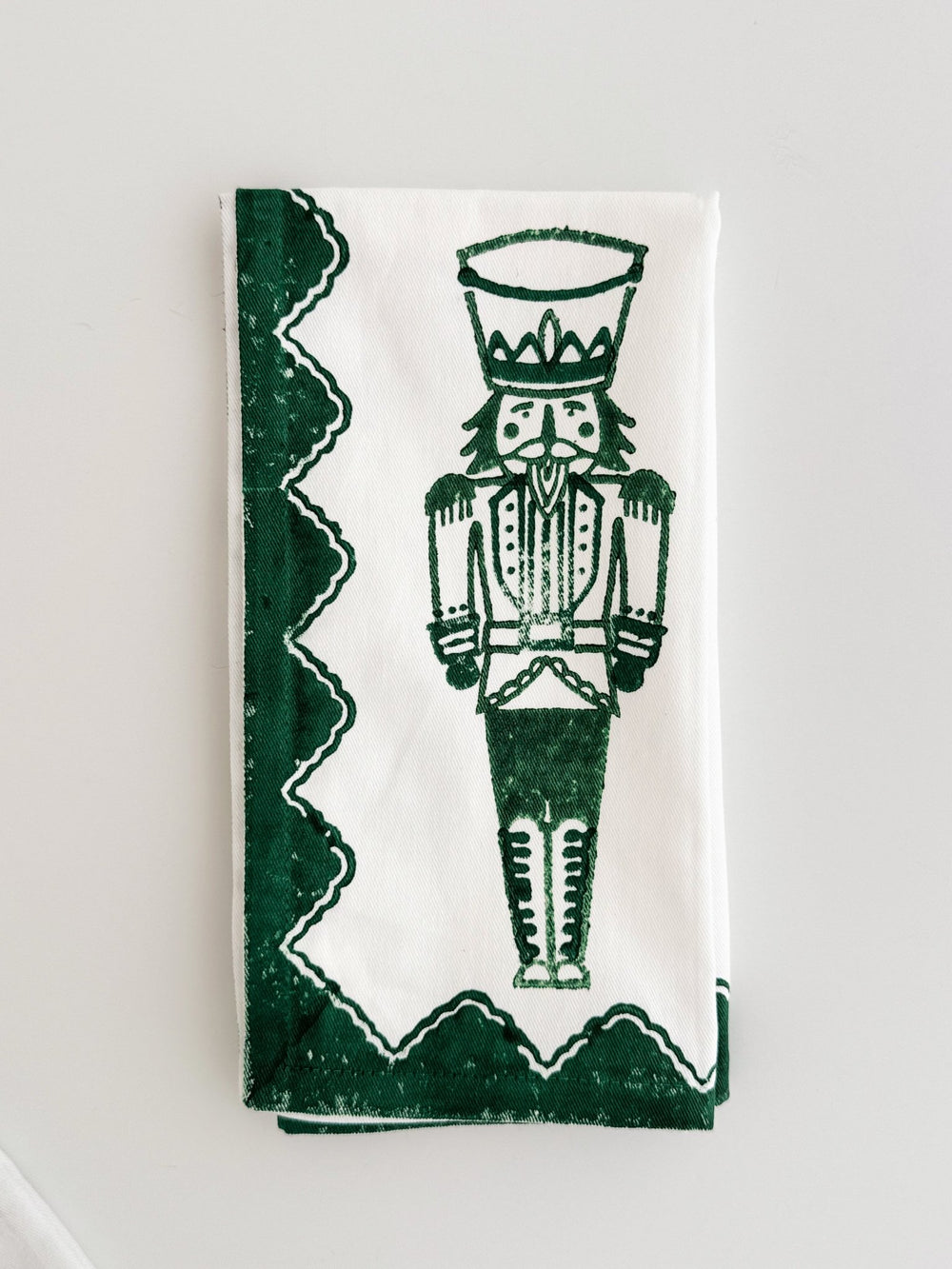Organic Napkins (set of 4) - Nutcracker, Evergreen - The Mended Company