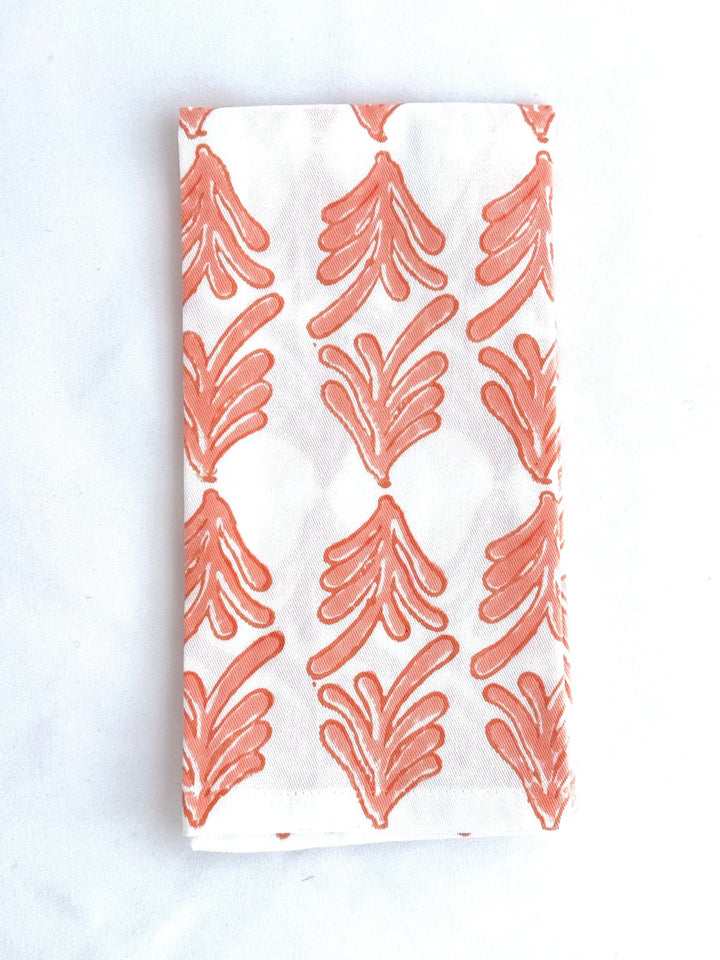 Organic Napkins (set of 4) - Palmetto, Orange &amp; Melon - The Mended Company