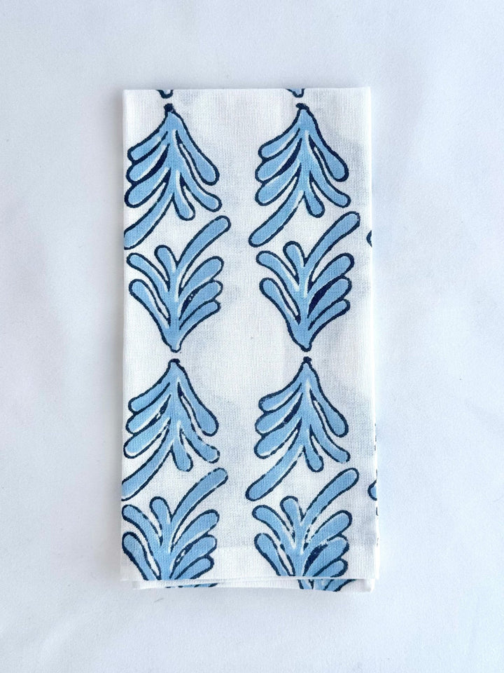 Organic Napkins (set of 4) - Palmetto, Uniform Blue &amp; Navy - The Mended Company