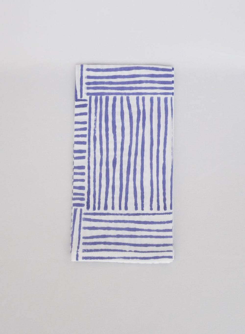 Organic Napkins (set of 4) - Striped, Periwinkle - The Mended Company