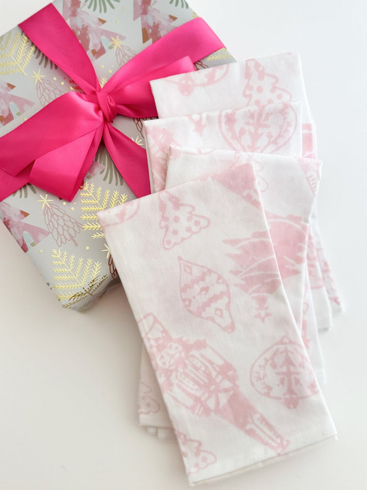 Organic Napkins (set of 4) - Sugar Plum, Rose - The Mended Company