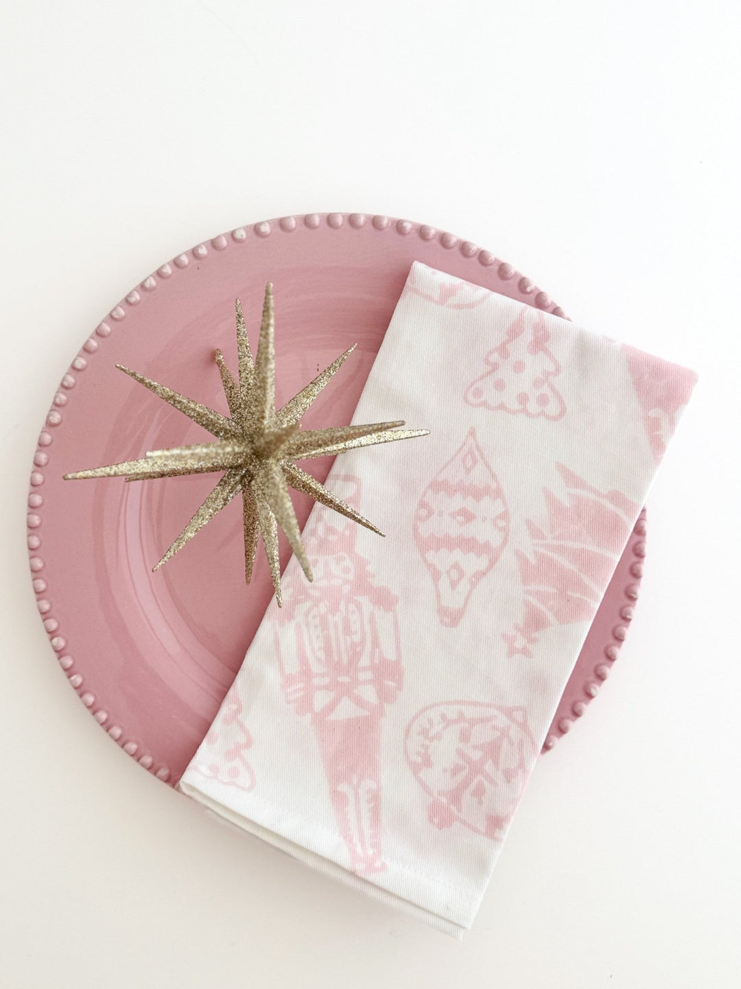 Organic Napkins (set of 4) - Sugar Plum, Rose - The Mended Company