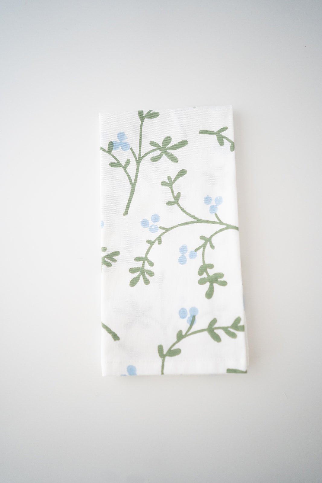 Organic Napkins (set of 4) - Winterberry, Uniform Blue &amp; Sage - The Mended Company