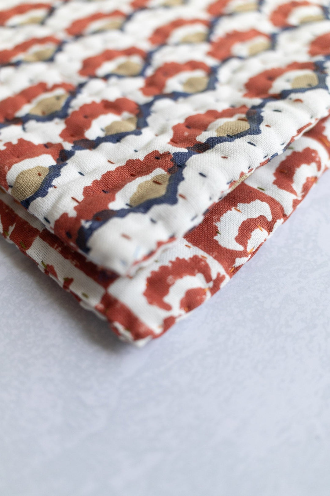 Pot Holder Set - Modern &amp; Checkered Poppy - The Mended Company