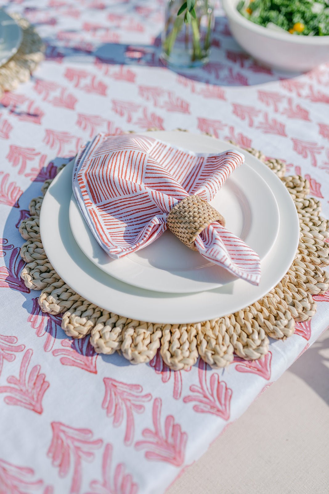 Rattan Woven Napkin Ring (Set of 4) - The Mended Company