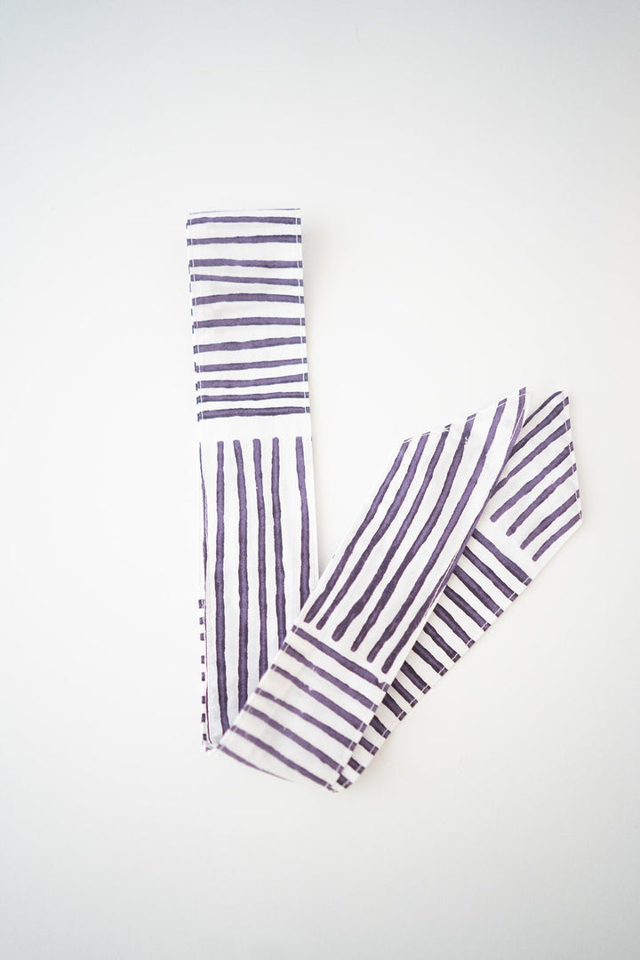 Game Day Ribbon -Stripe, Purple - The Mended Company