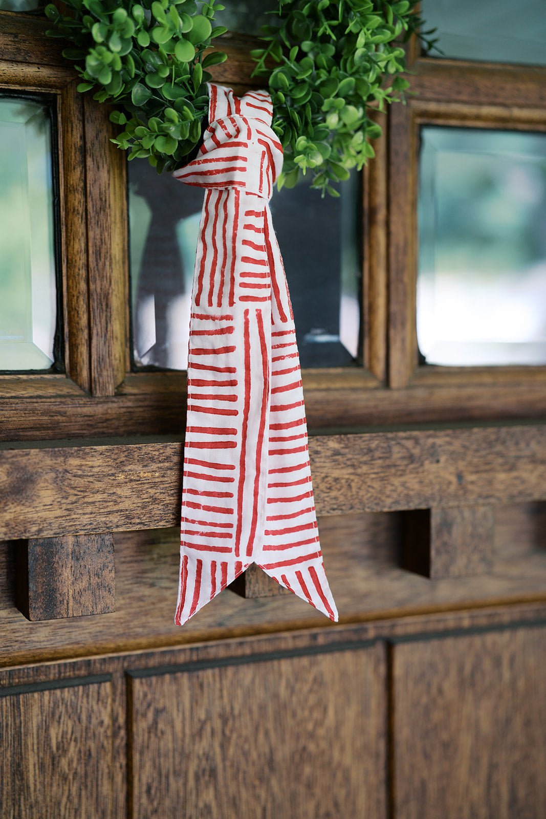 Game Day Ribbon -Stripe, Red - The Mended Company