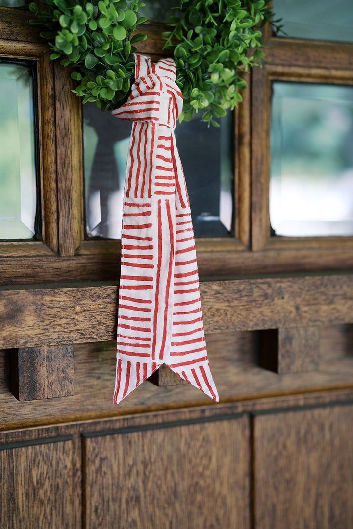 Game Day Ribbon -Stripe, Red - The Mended Company
