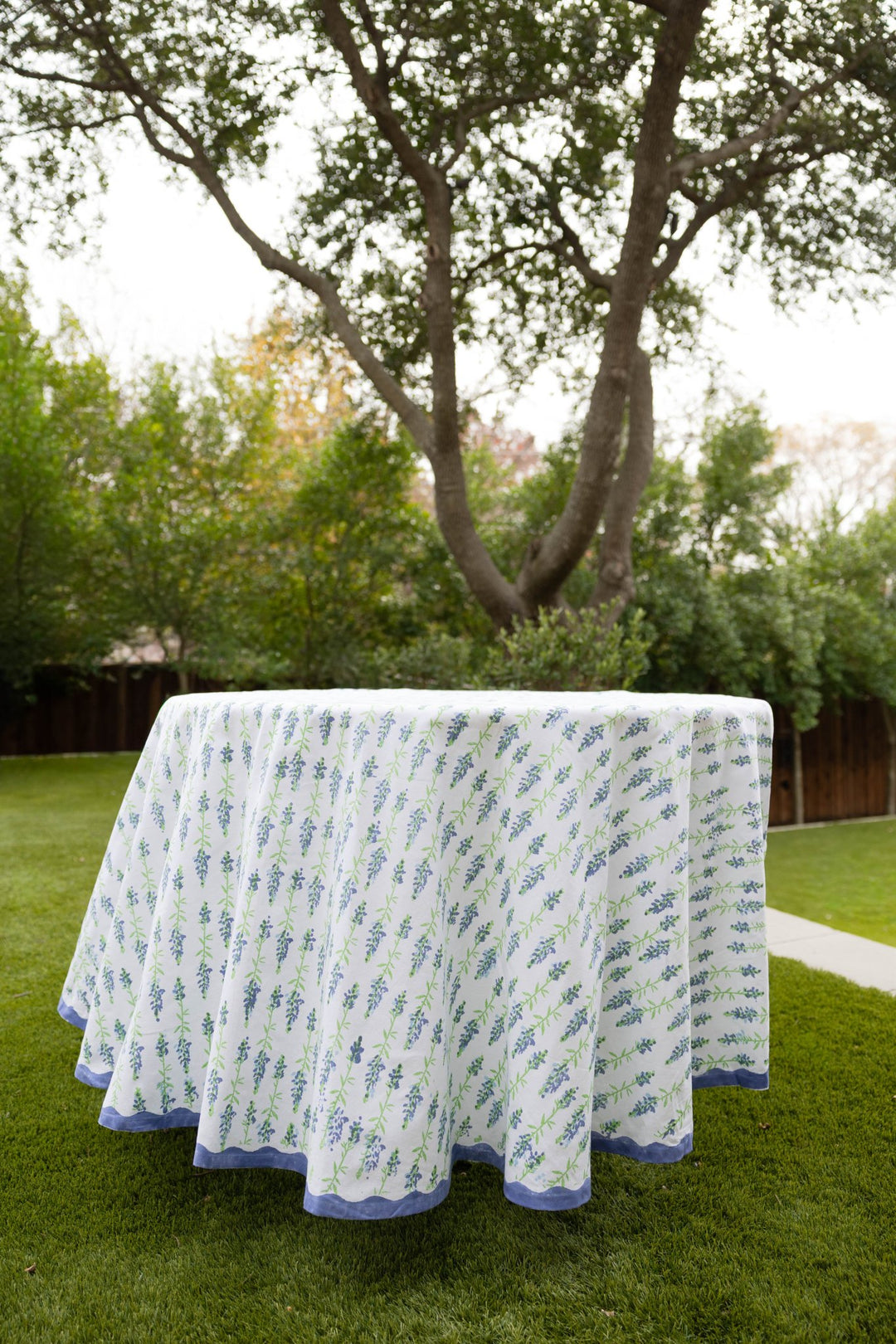Round Tablecloth - Bluebonnets - The Mended Company