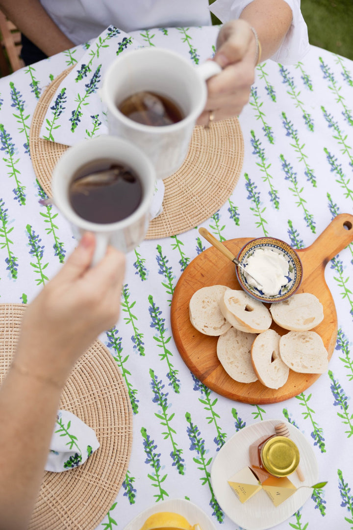 Round Tablecloth - Bluebonnets - The Mended Company