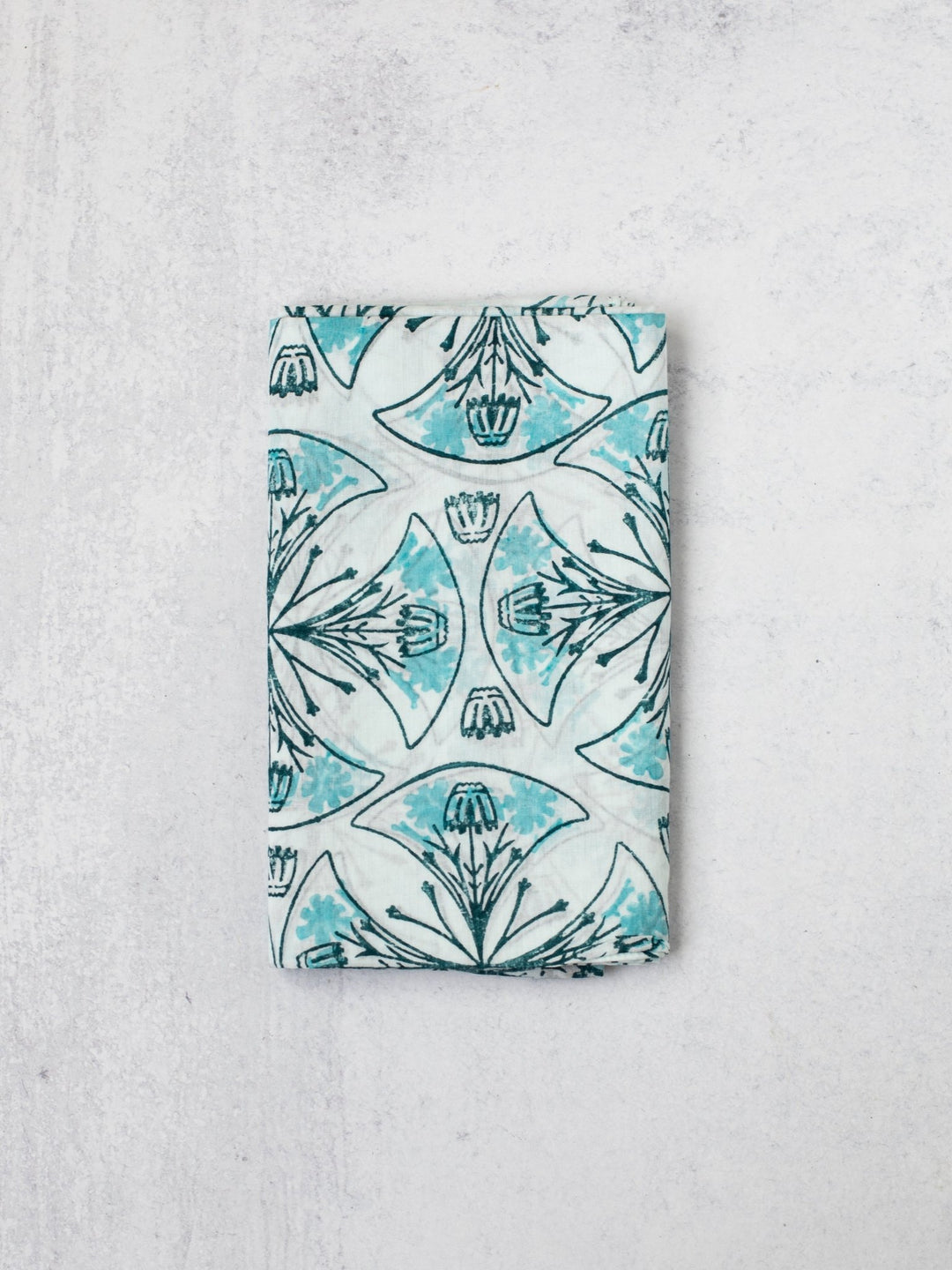 Sarong - Voile Teal - Mosaic, Midnight &amp; Saltwater - The Mended Company