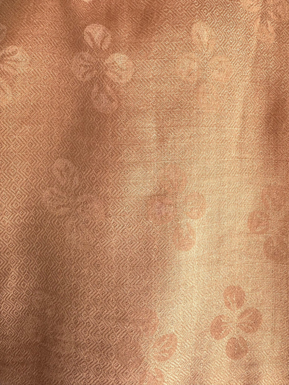 Scarf - Caramel with White Dogwood - The Mended Company