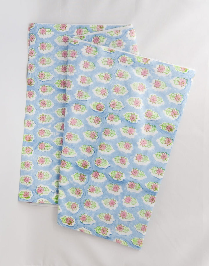 Table Runner - Lily - Uniform Blue - The Mended Company