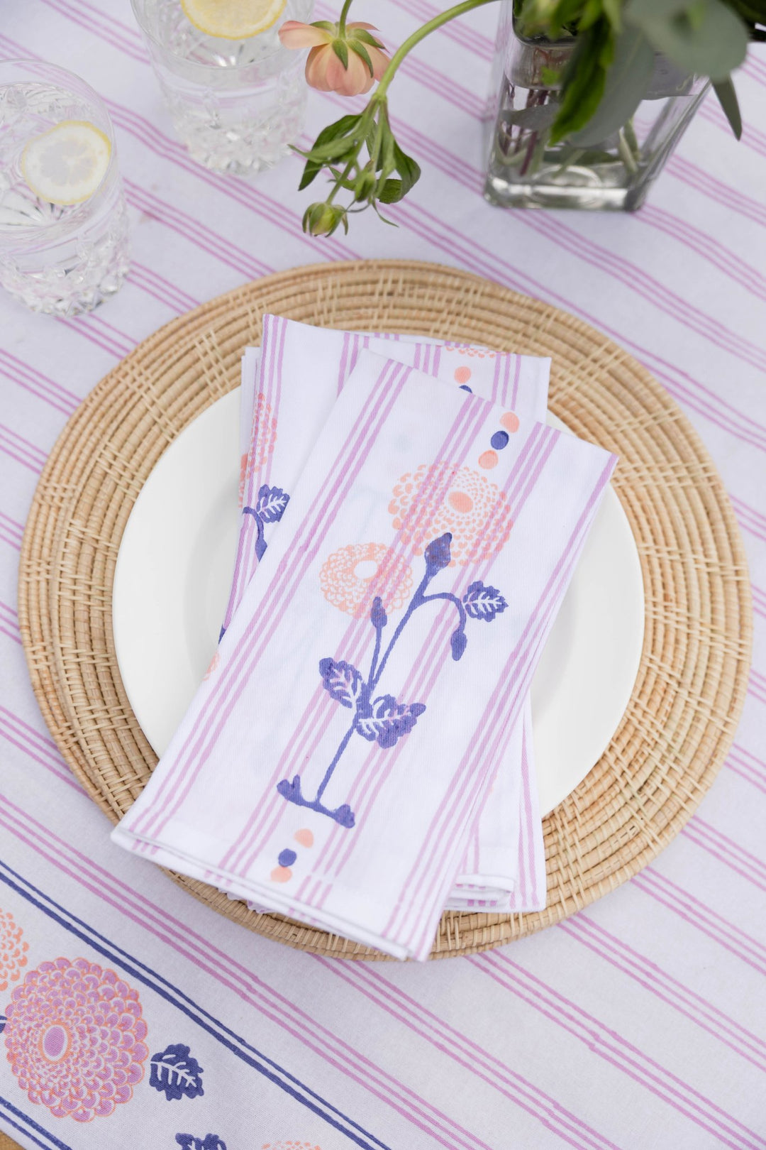 Table Runner - Marigold - Lilac - The Mended Company