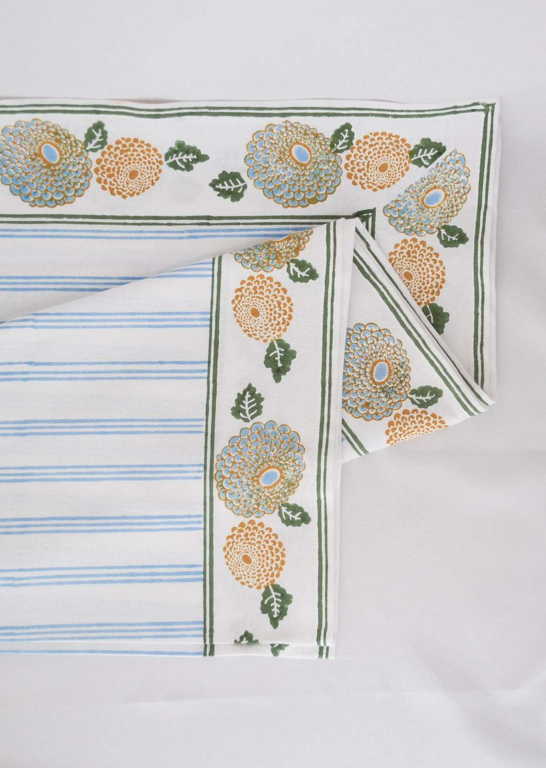 Table Runner - Marigold - Uniform Blue - The Mended Company