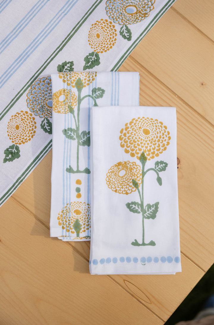 Table Runner - Marigold - Uniform Blue - The Mended Company